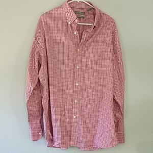 Daniel Cremieux Red and White Checkered Shirt
